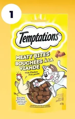 Real Canadian Superstore Temptations meaty bites cat treats offer