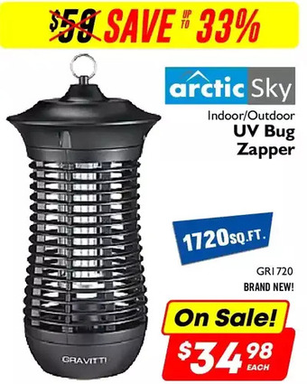 Factory Direct Arctic sky indoor/outdoor uv bug zapper offer