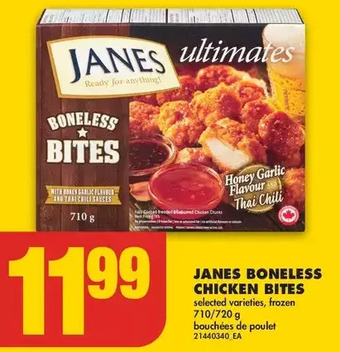 No Frills Janes boneless chicken bites offer