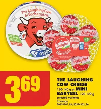 No Frills The laughing cow cheese or mini babybel offer