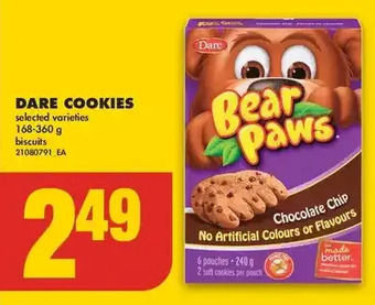 No Frills Dare cookies offer