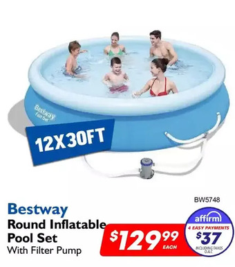 Factory Direct Bestway round inflatable pool set offer
