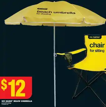No Frills No name beach umbrella offer