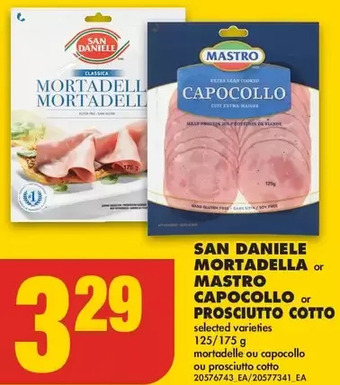 No Frills San daniele mortadella or mastro capocollo or prosciutto cotto offer