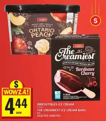 Food Basics Irresistibles ice cream | the creamiest ice cream bars offer
