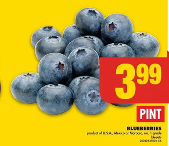 No Frills Blueberries offer