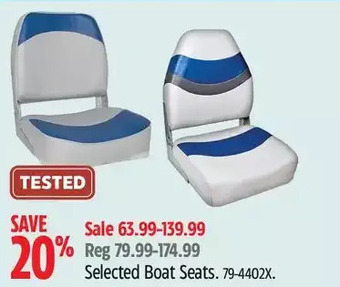 Canadian Tire Boat seats offer
