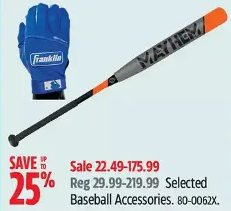 Canadian Tire Baseball accessories offer