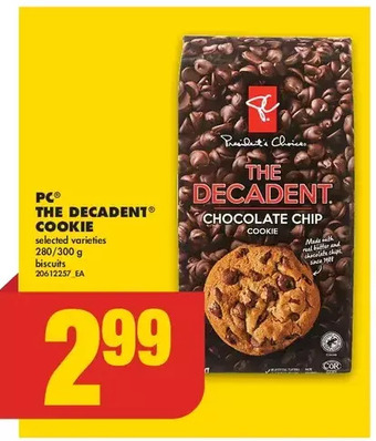 No Frills Pc the decadent cookie offer