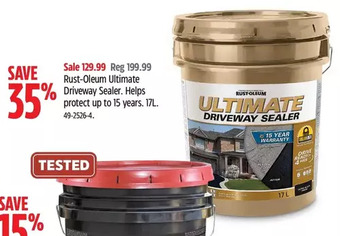 Canadian Tire Rust-oleum ultimate driveway sealer offer