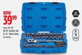 Canadian Tire 62-pc socket set offer