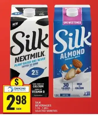 Food Basics SILK BEVERAGES 1.74 - 1.89 L SELECTED VARIETIES offer