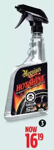 Canadian Tire Meguiar's hot tire shine spray offer