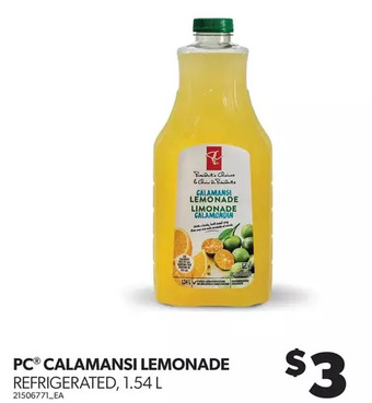 Real Canadian Superstore Pc calamansi lemonade offer