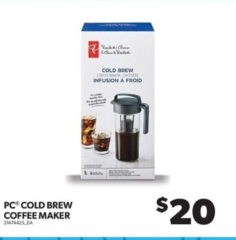 Real Canadian Superstore PC® COLD BREW COFFEE MAKER offer