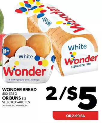 Real Canadian Superstore Wonder bread or buns offer