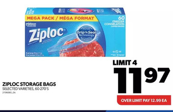 Real Canadian Superstore Ziploc storage bags offer