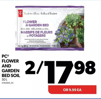 Real Canadian Superstore Pc flower and garden bed soil offer