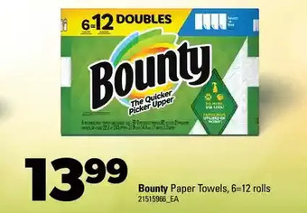 Real Canadian Superstore Bounty paper towels offer