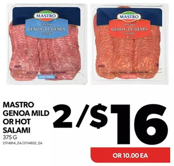 Real Canadian Superstore Mastro genoa mild or hot salami offer