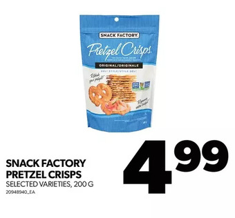 Real Canadian Superstore Snack factory pretzel crisps offer