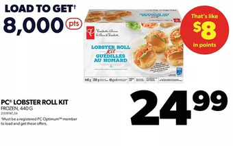 Real Canadian Superstore Pc lobster roll kit offer