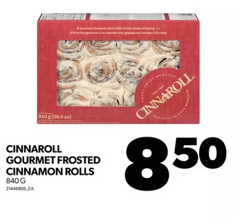 Real Canadian Superstore Cinnaroll gourmet frosted cinnamon rolls offer