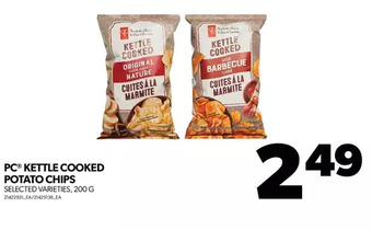 Real Canadian Superstore Pc kettle cooked potato chips offer