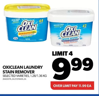 Real Canadian Superstore Oxiclean laundry stain remover offer