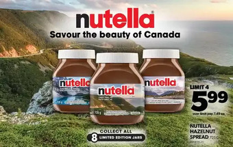 Real Canadian Superstore Nutella hazelnut spread offer