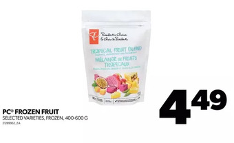 Real Canadian Superstore Pc frozen fruit offer