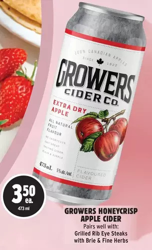 Metro Growers honeycrisp apple cider offer