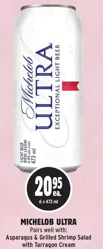 Metro Michelob ultra beer offer