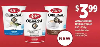 Loblaws Astro original balkan yogurt offer