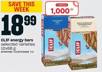 Loblaws Clif energy bars offer