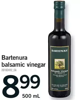 Fortinos Bartenura balsamic vinegar offer