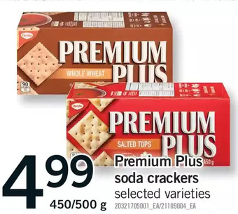Fortinos Premium plus soda crackers offer