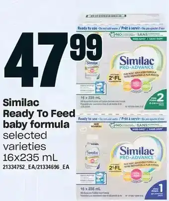 Loblaws Similac ready to feed baby formula offer