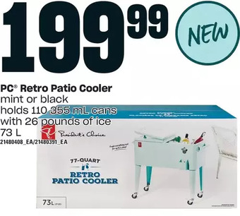 Loblaws Pc retro patio cooler offer