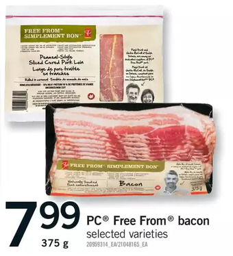 Fortinos Pc free from bacon offer
