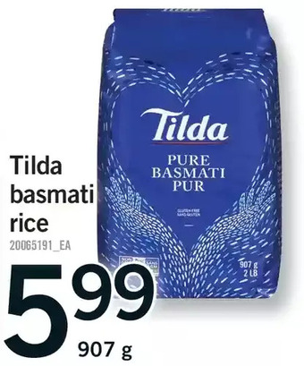 Fortinos Tilda basmati rice offer