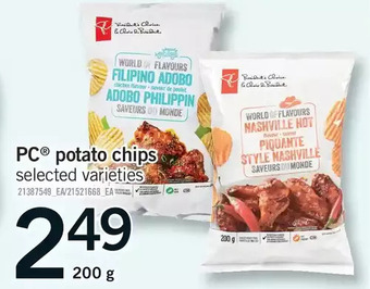 Fortinos Pc potato chips offer
