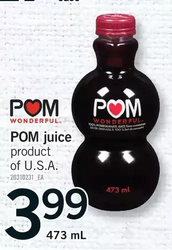 Fortinos Pom juice offer