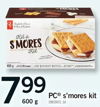 Fortinos Pc s'mores kit offer