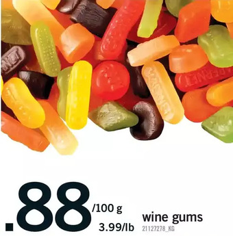 Fortinos Wine gums offer