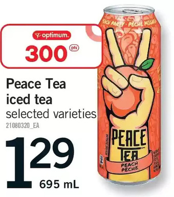 Fortinos Peace tea iced tea offer