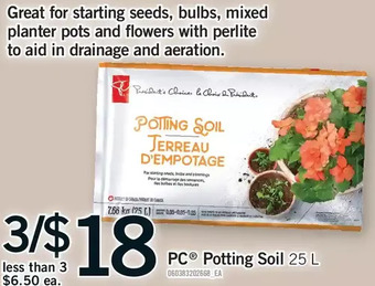 Fortinos Pc potting soil offer