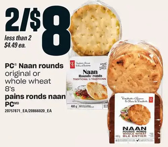 Valu-mart Pc naan rounds offer