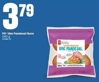 Loblaws Pc ube pandesal buns offer