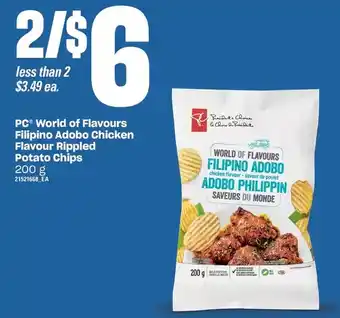Loblaws Pc world of flavours filipino adobo chicken flavour rippled potato chips offer